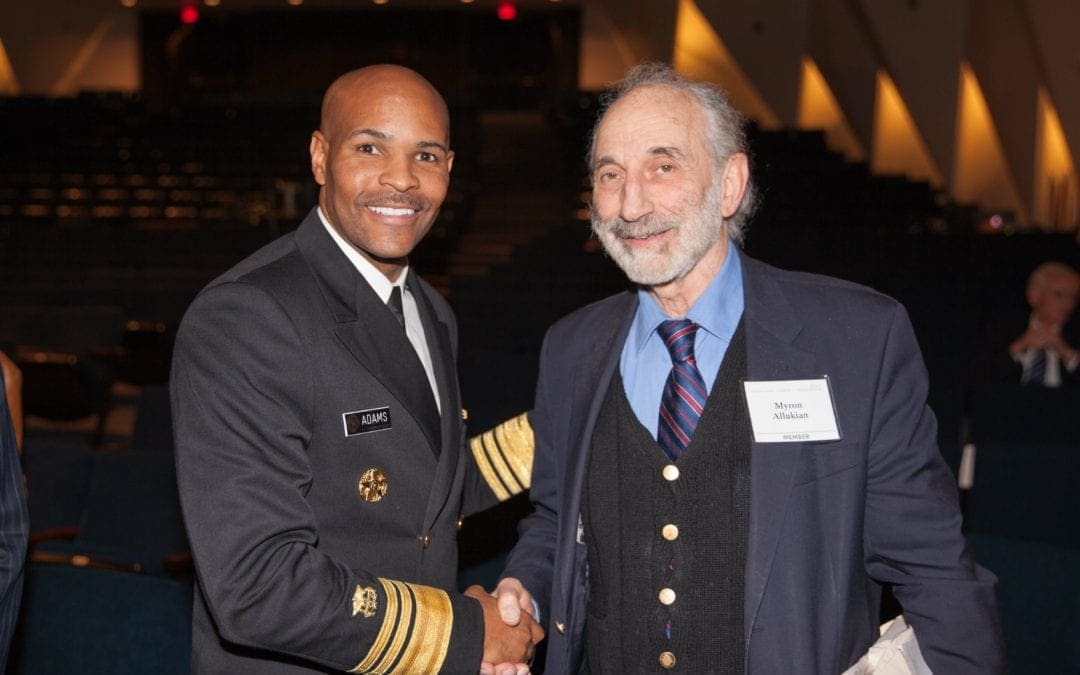 AFS Vice-Pres, Dr. Myron Allukian with newly appointed US Surgeon General